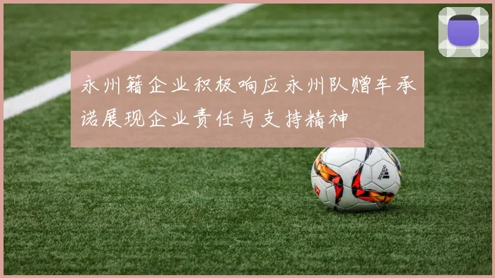 永州籍企业积极响应永州队赠车承诺展现企业责任与支持精神